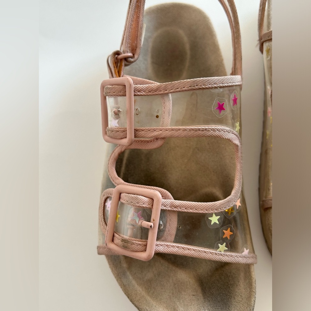 Zara Pink Transparent Star Accent Kids Sandals - Picture 13 of 14